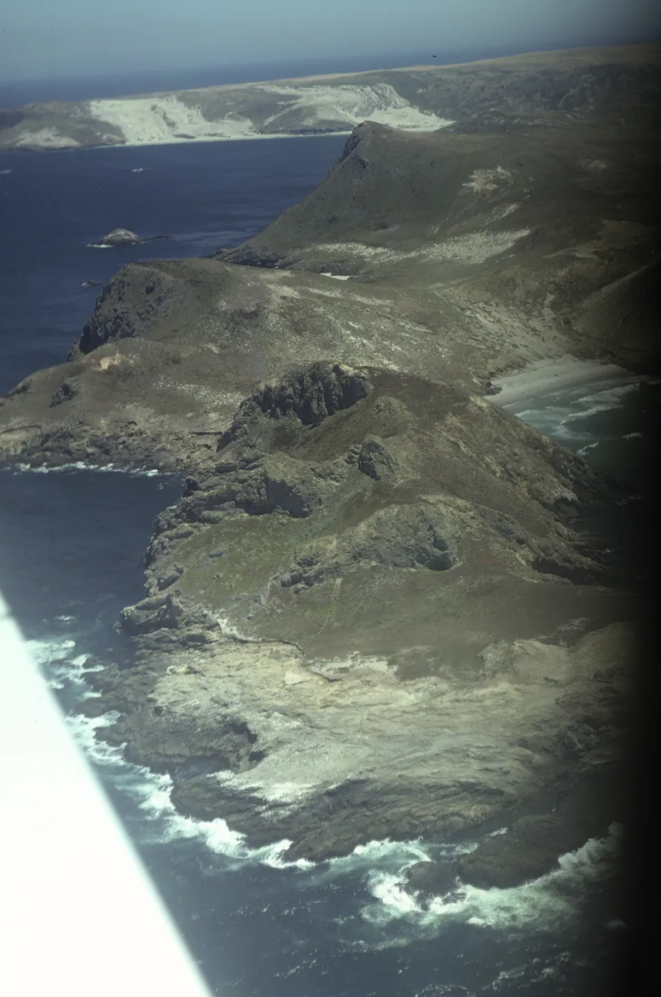 Harris Point on San Miguel Island from the air
