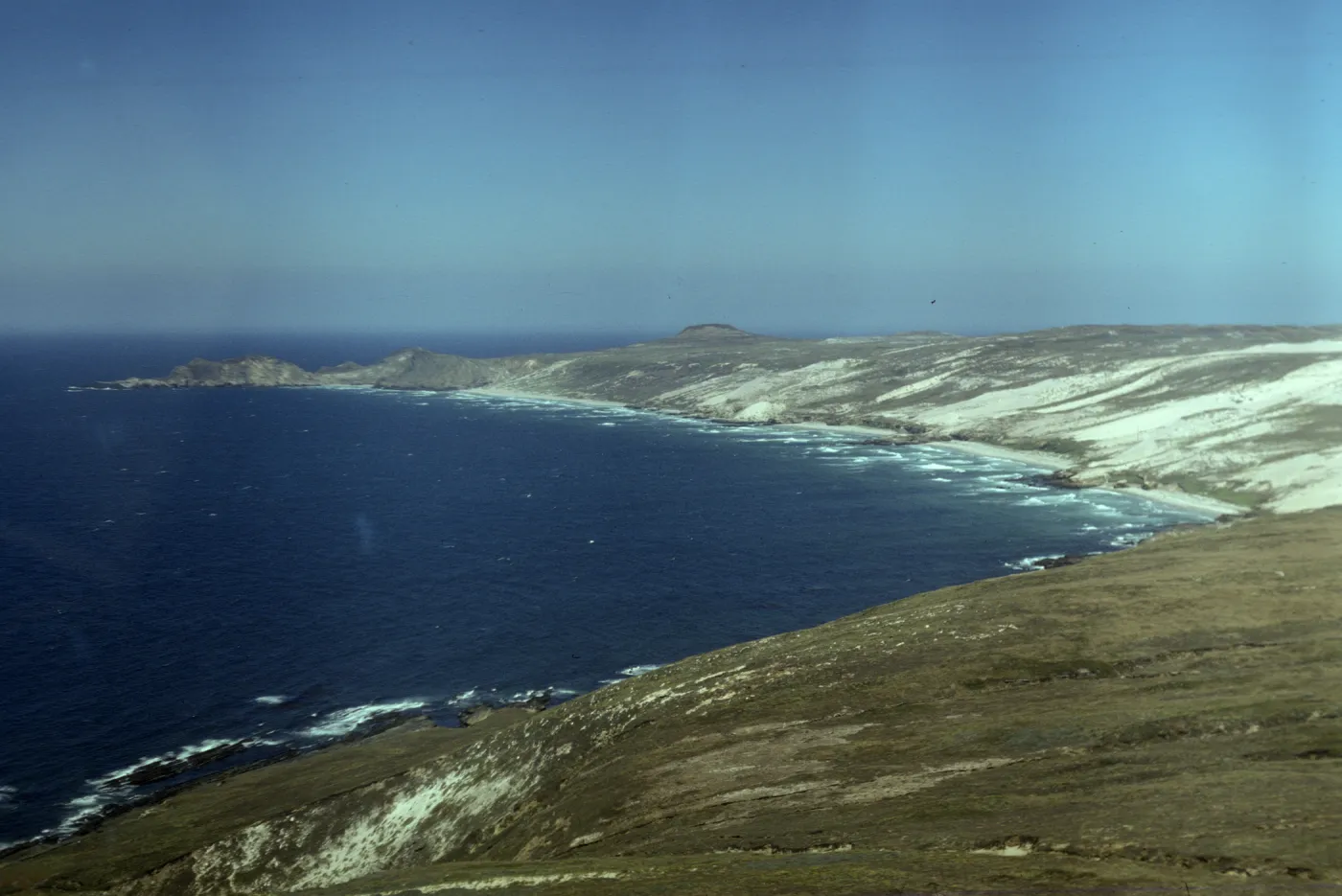 Harris Point on San Miguel Island from the air