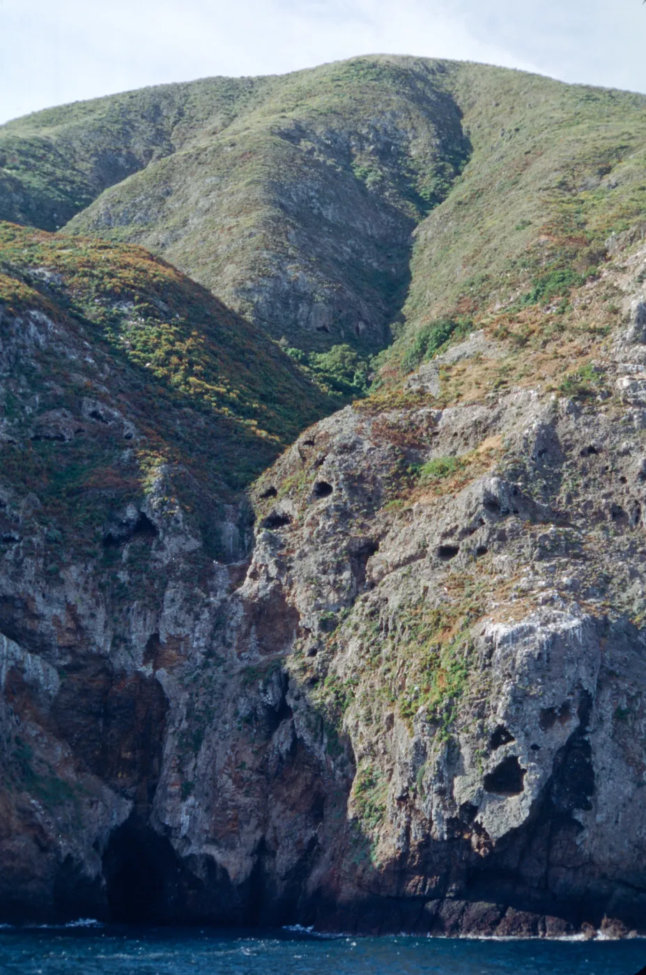north side of West Anacapa Island, Summit Peak