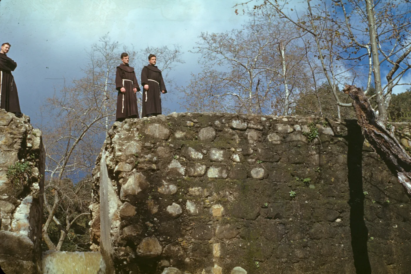 Padres (friars) on Mission Dam
