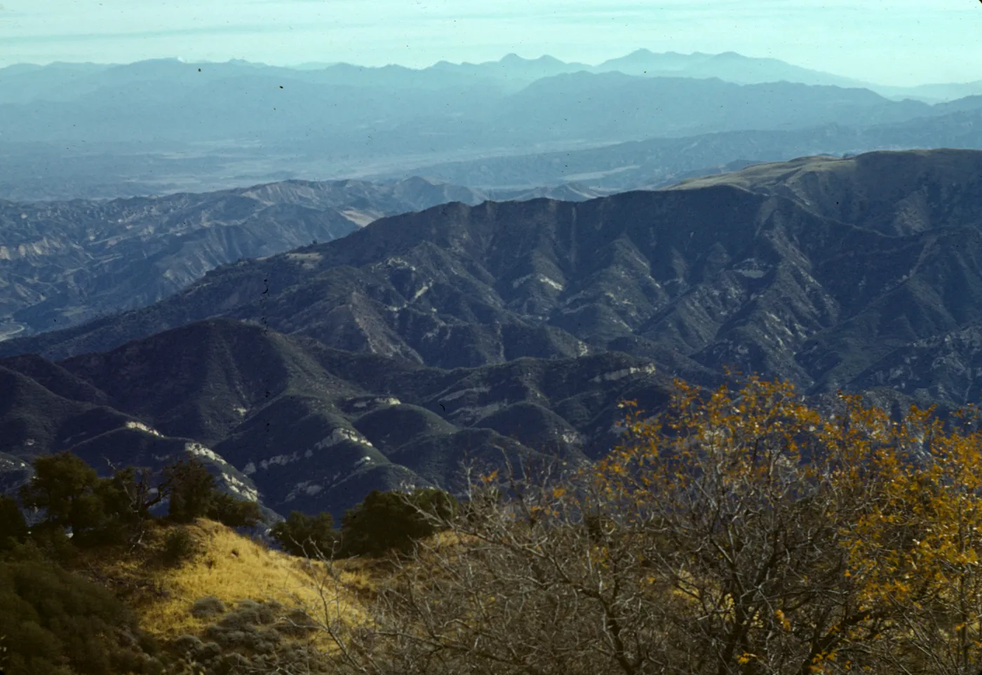 Looking south & east to Mt Baldy from Mt Happen 