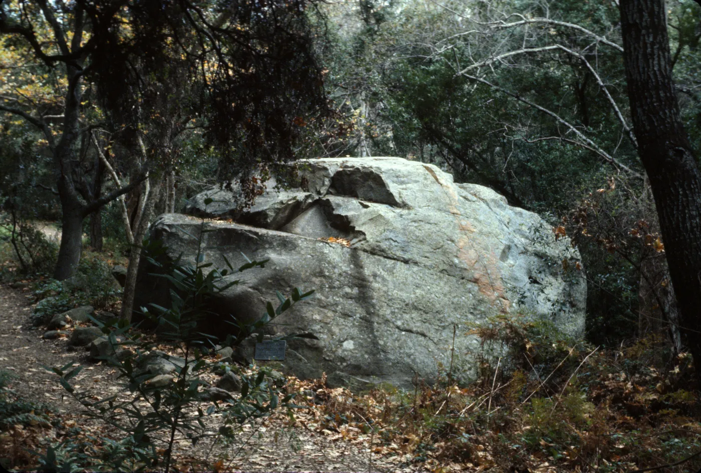 boulder in Mission Canyon