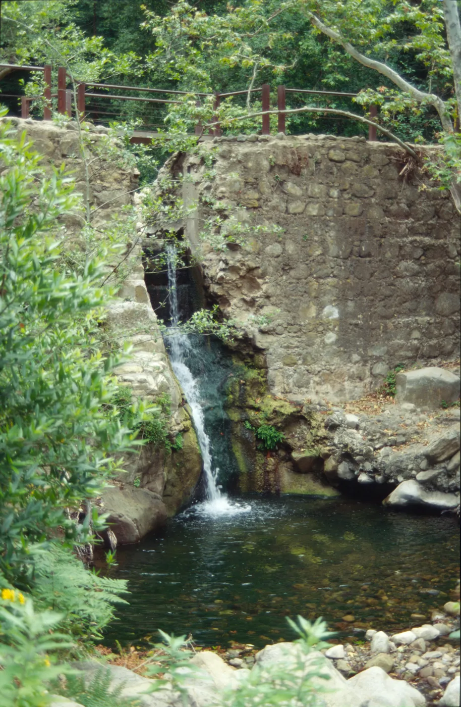 Mission Creek pool beneath the Mission Dam