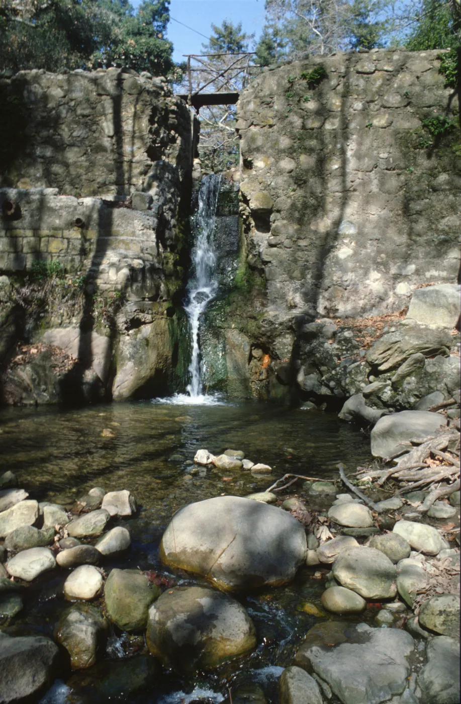 Mission Creek pool beneath the Mission Dam