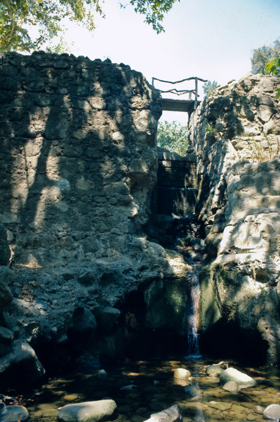Mission Creek waterfall and pool, Mission Dam