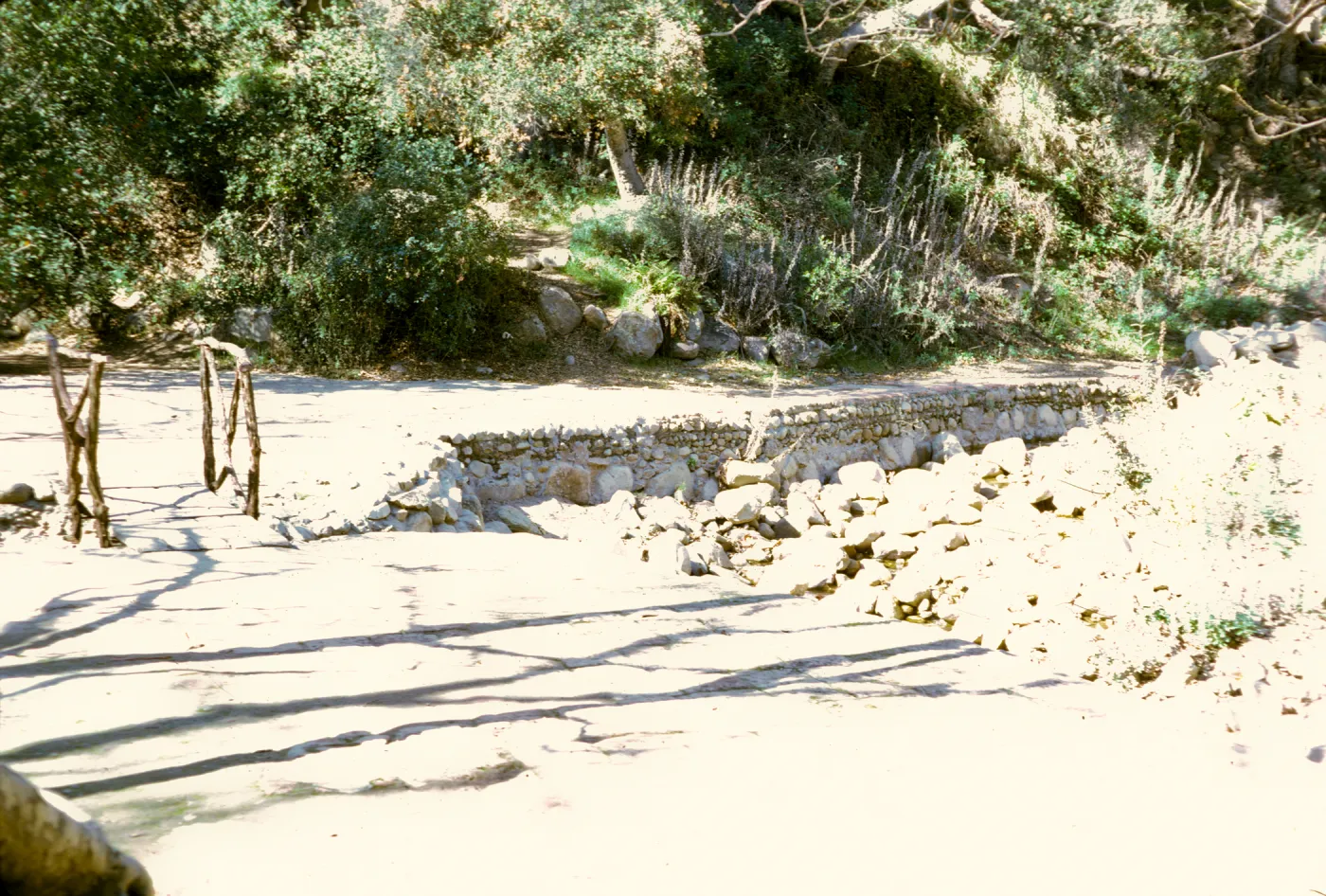 reservoir behind Mission Dam