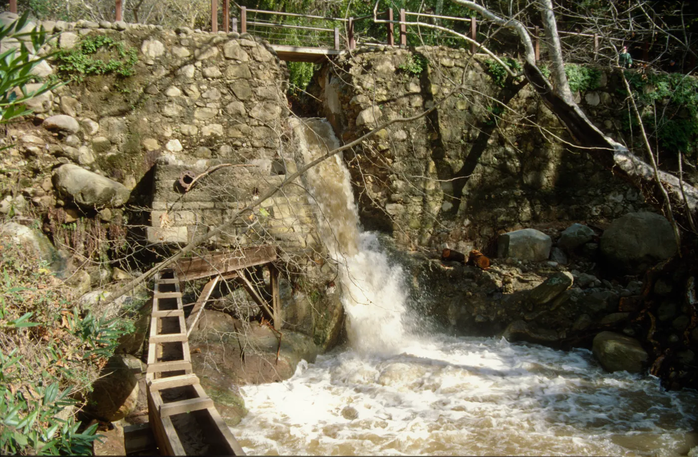 Aqueduct below Mission Dam