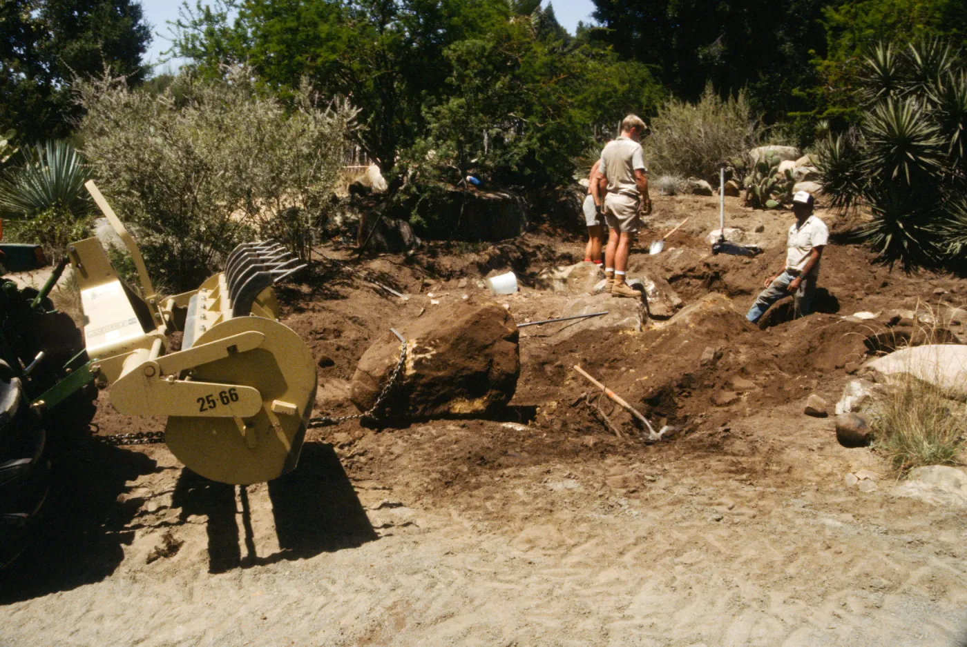 construction of the Desert Wash, SBBG