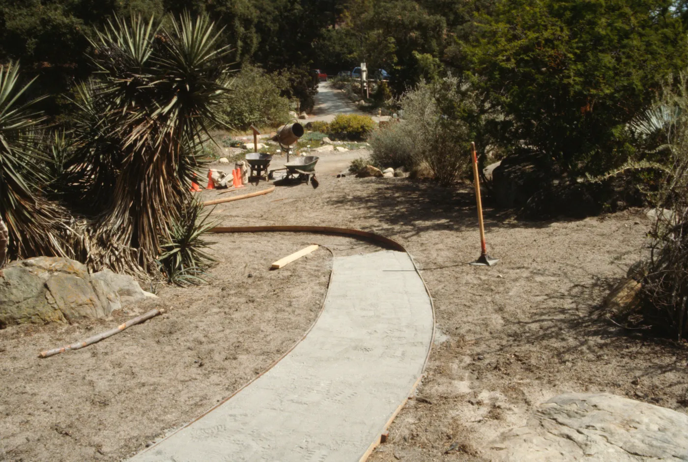 construction of the Desert Wash, SBBG
