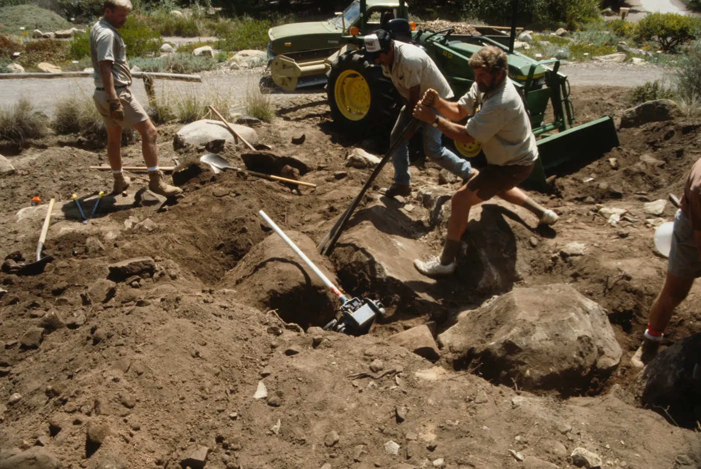 construction of the Desert Wash, SBBG