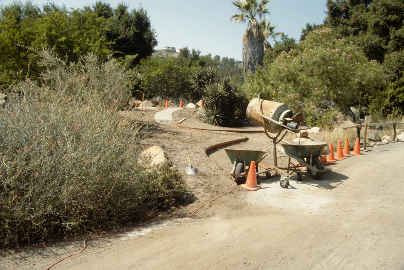 construction of the Desert Wash, SBBG