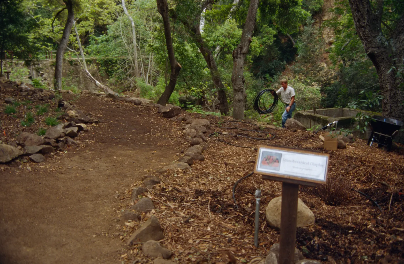 Preparing Ethnobotanical Display Area