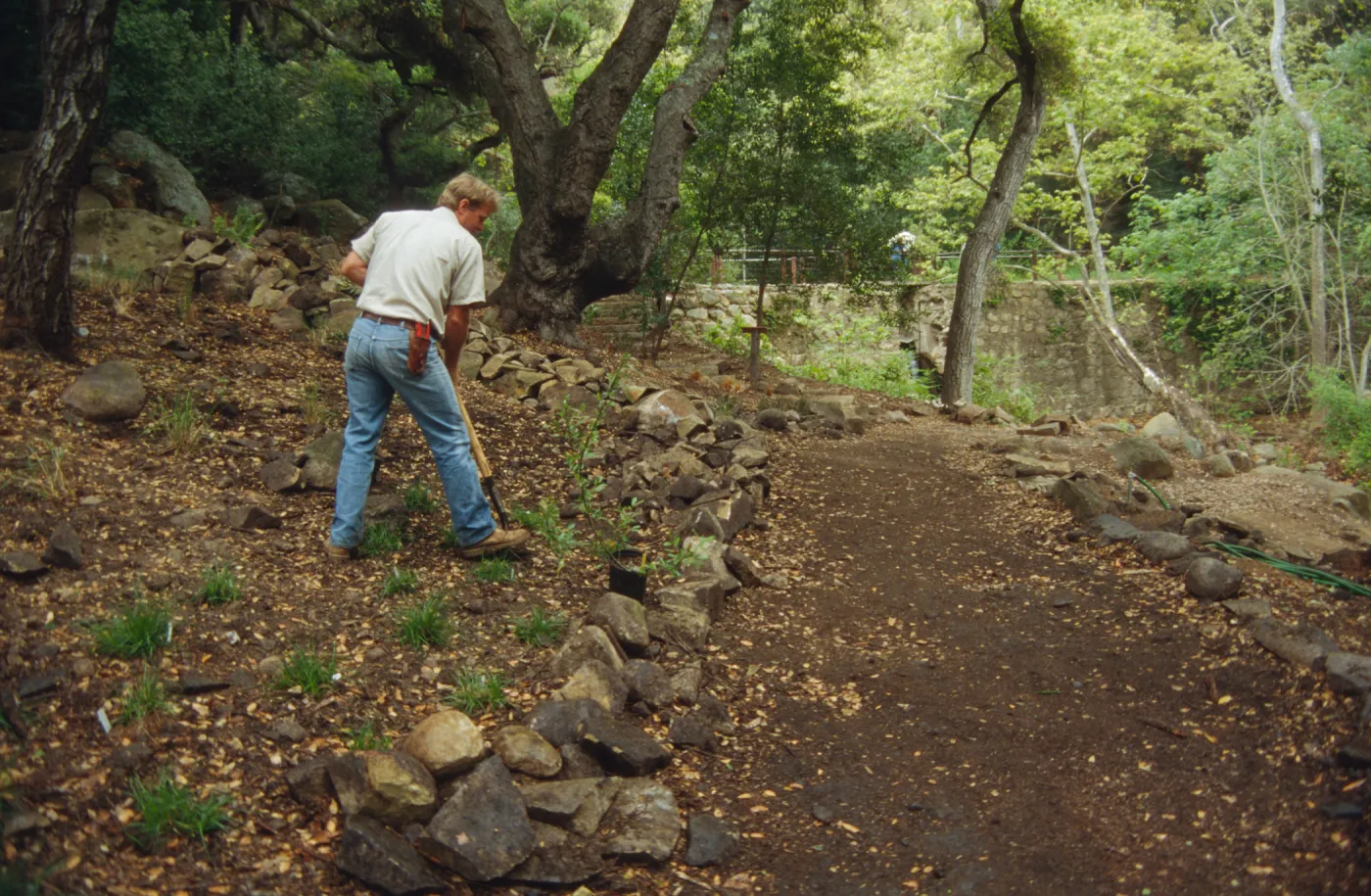 Preparing Ethnobotanical Display Area