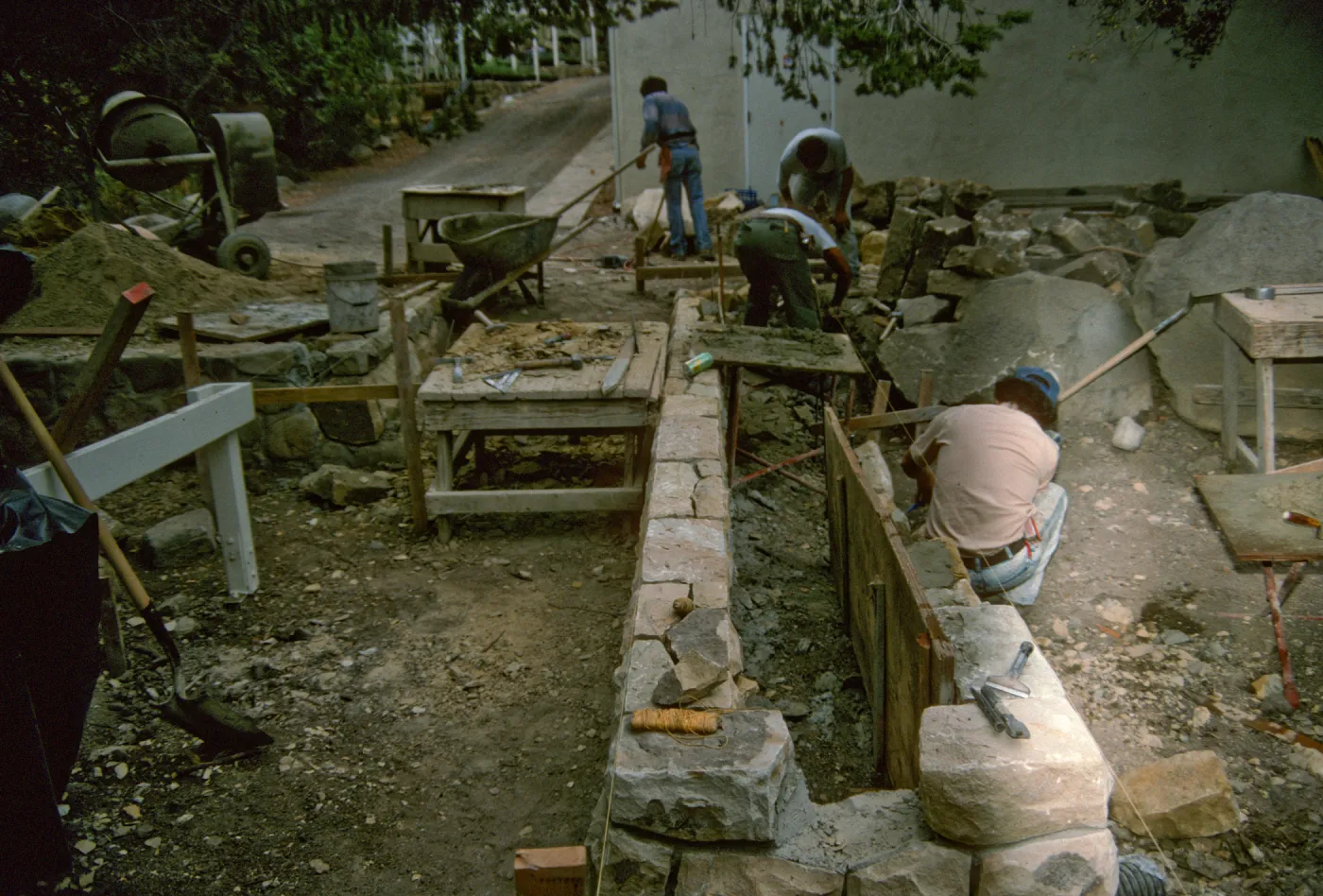 Constructing Home Demonstration Garden 