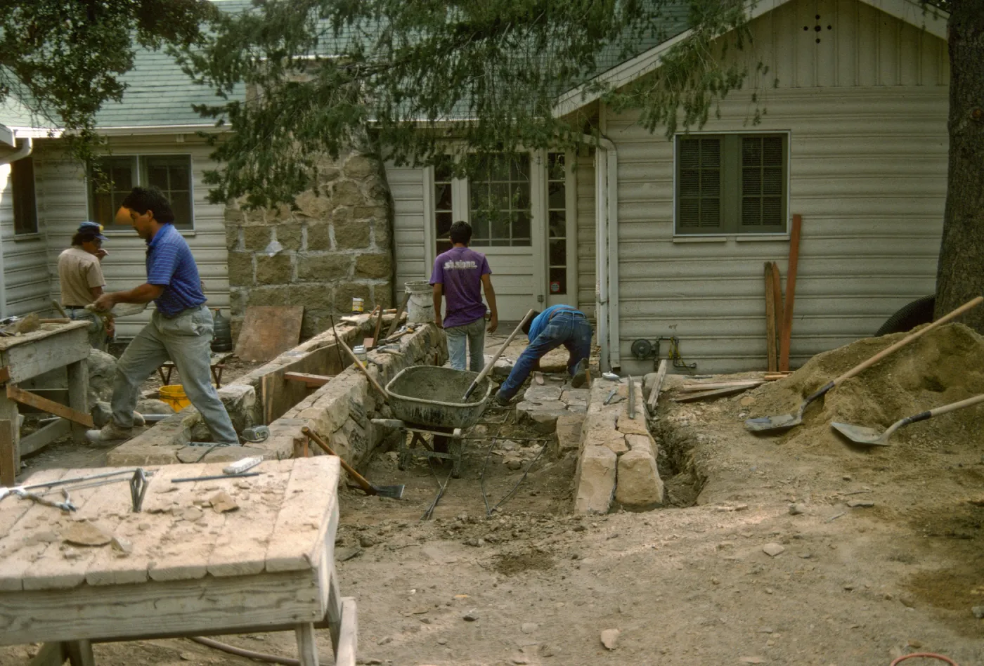 Constructing Home Demonstration Garden 