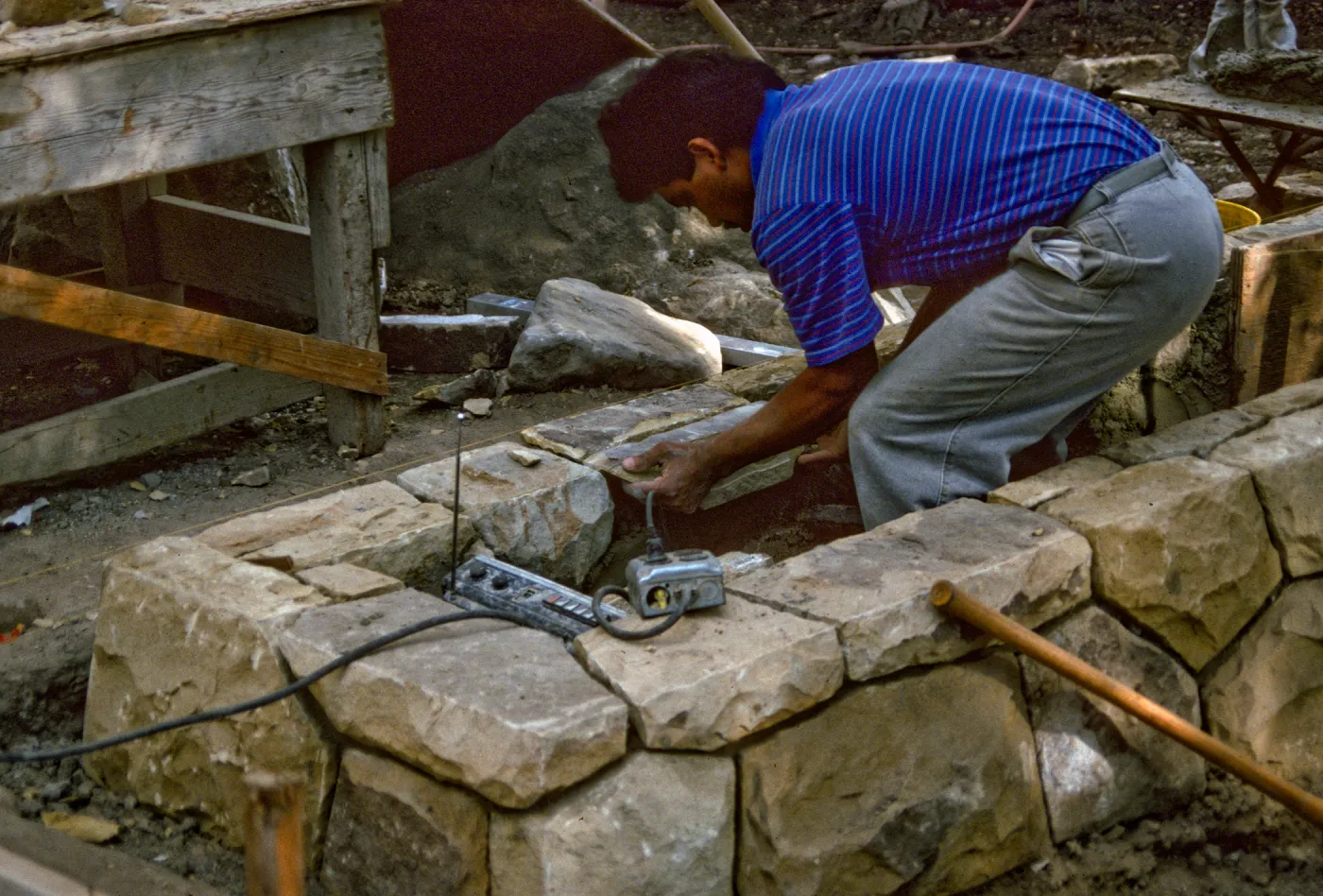Constructing Home Demonstration Garden 