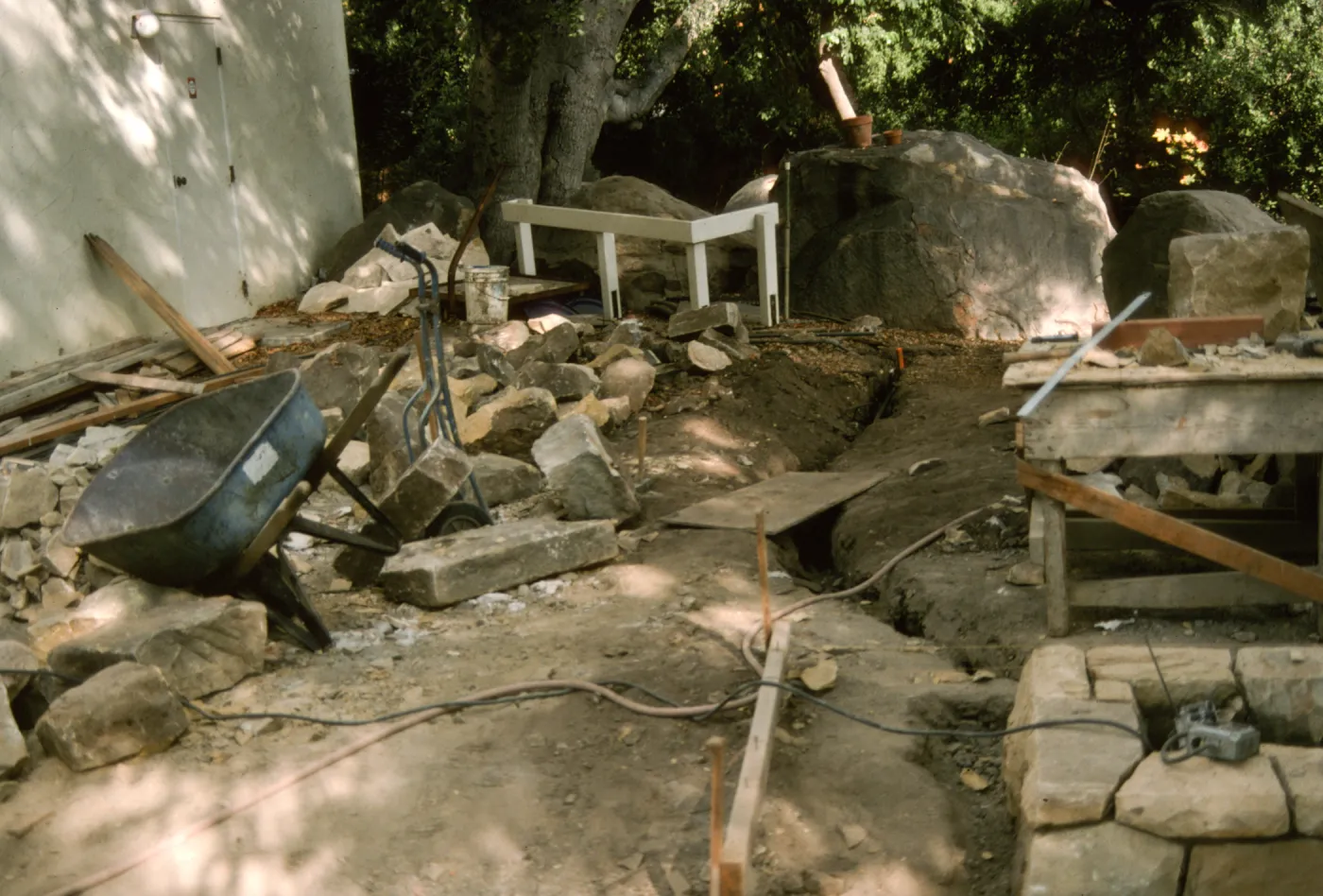 Constructing Home Demonstration Garden 