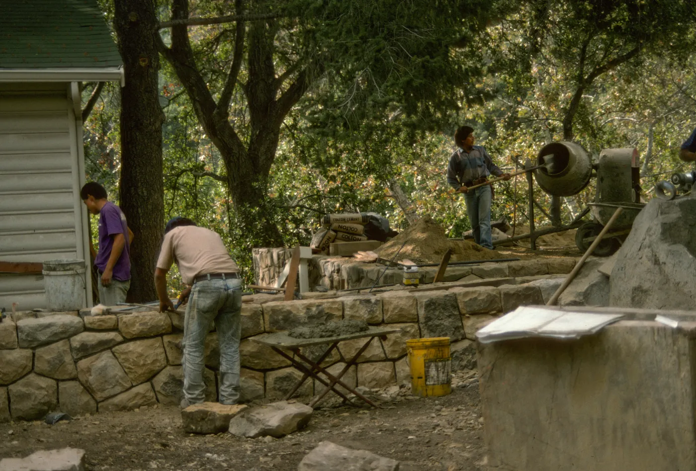 Constructing Home Demonstration Garden 