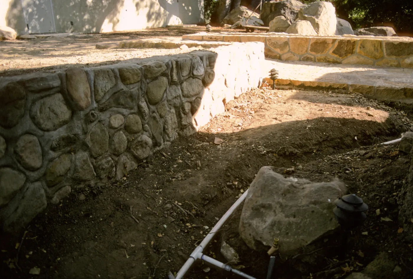 SBBG Home Demonstration Garden construction