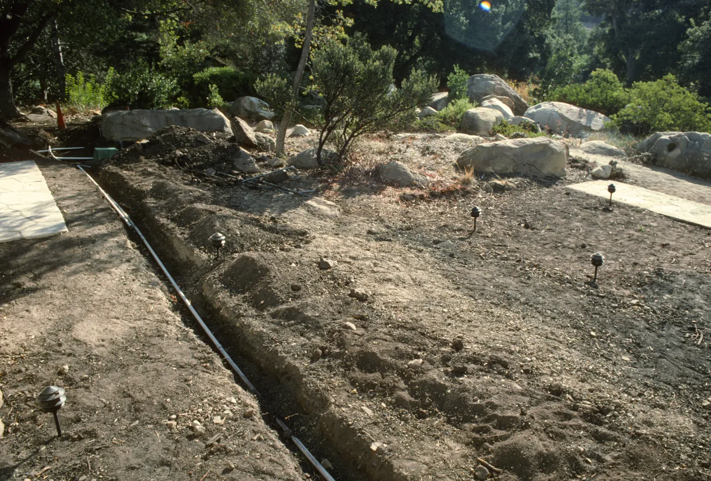 SBBG Home Demonstration Garden construction