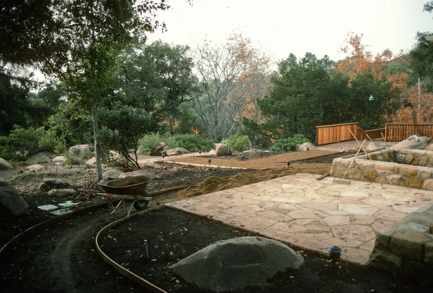 SBBG Home Demonstration Garden construction