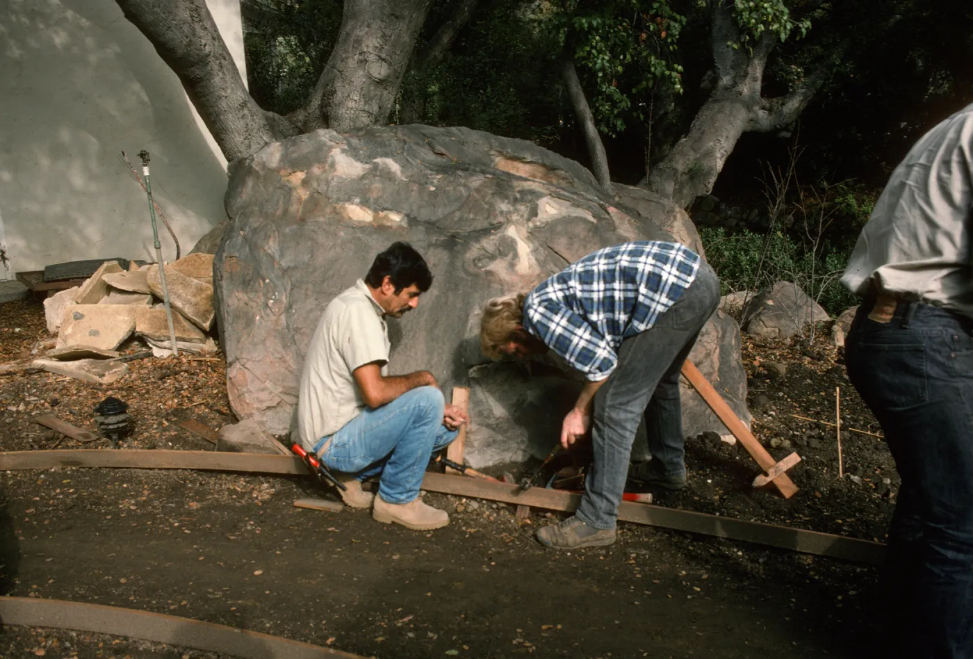 SBBG Home Demonstration Garden construction