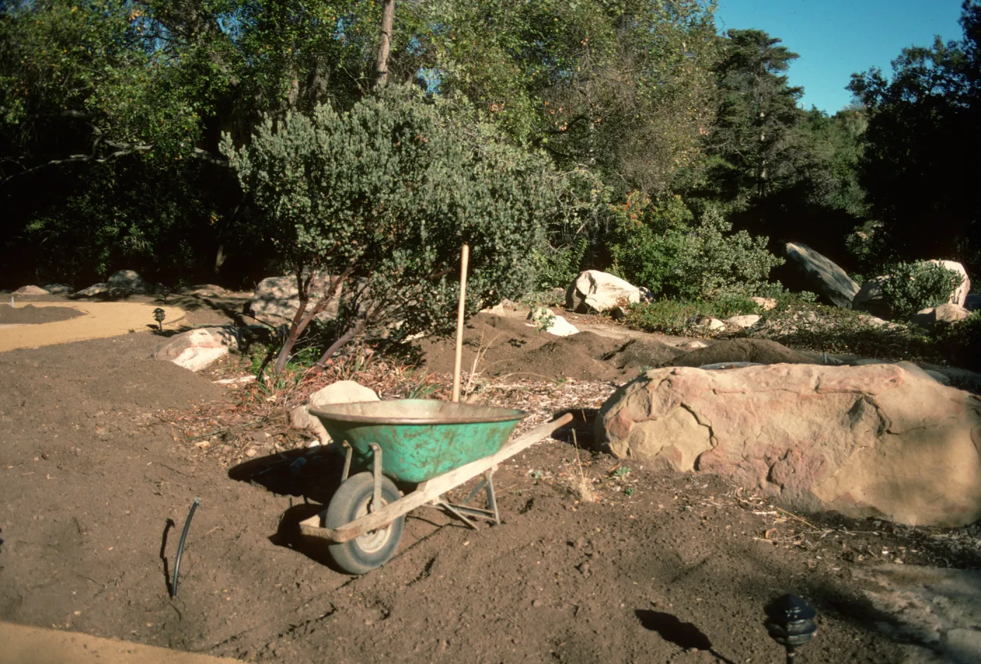 SBBG Home Demonstration Garden construction