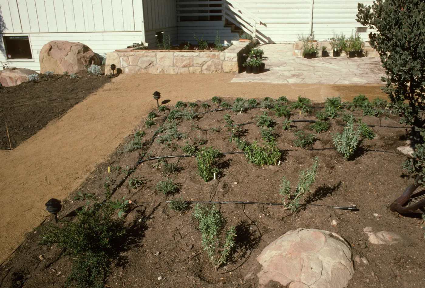 SBBG Home Demonstration Garden construction