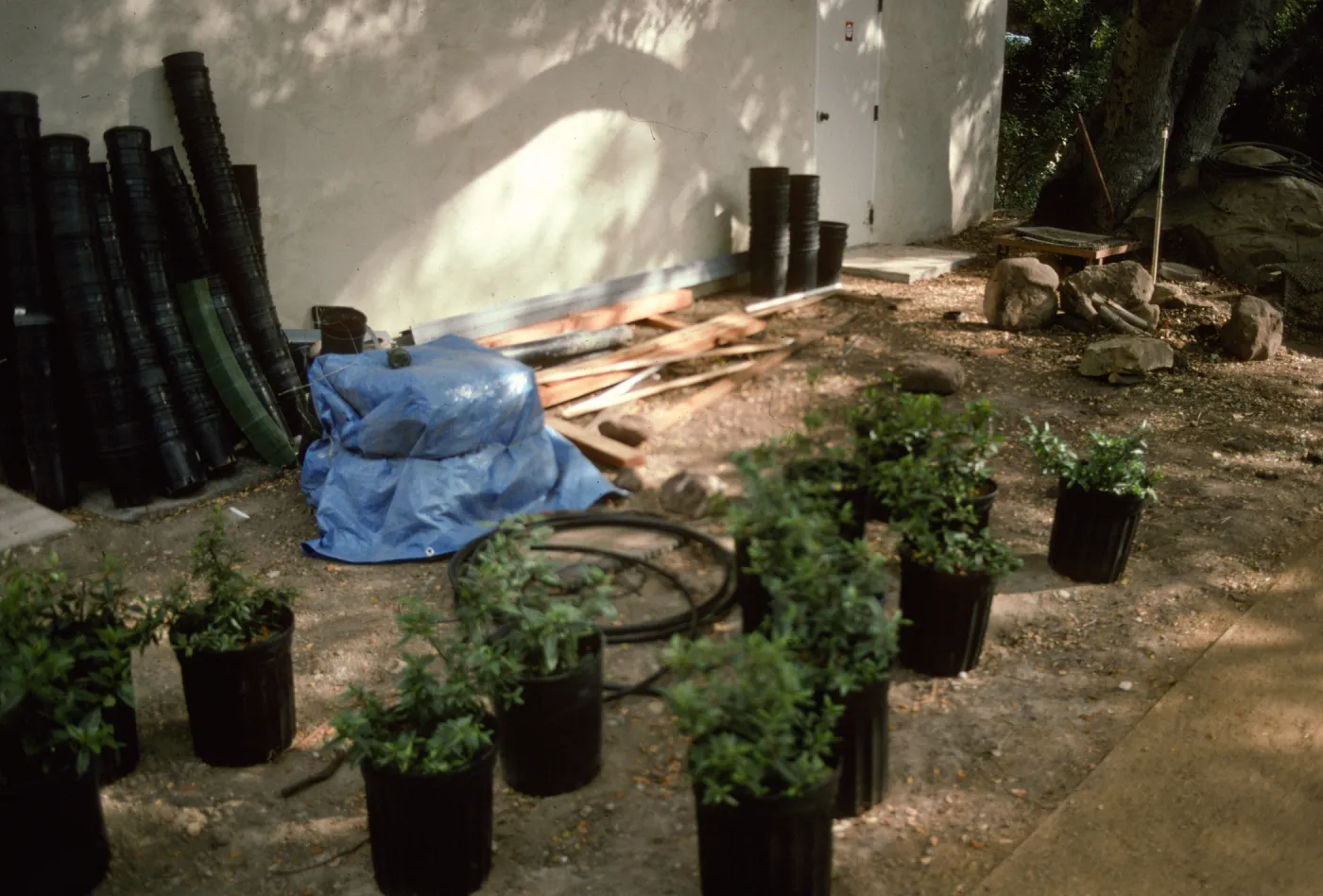 SBBG Home Demonstration Garden construction
