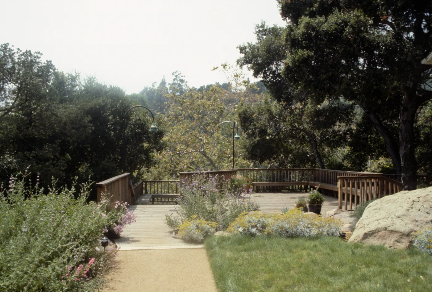 Home Demonstration Garden, lawn and deck