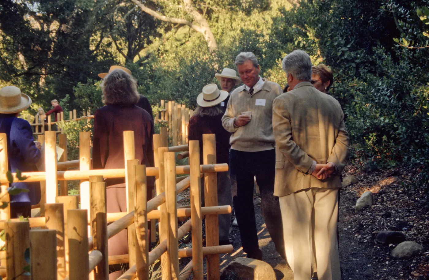 people at tea house event