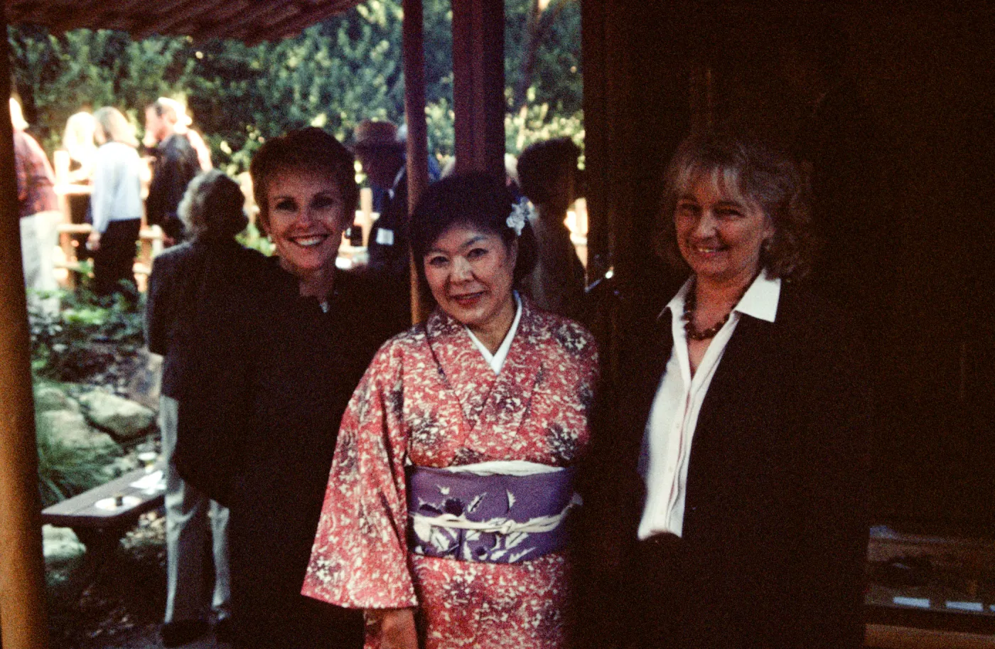 people at tea house event