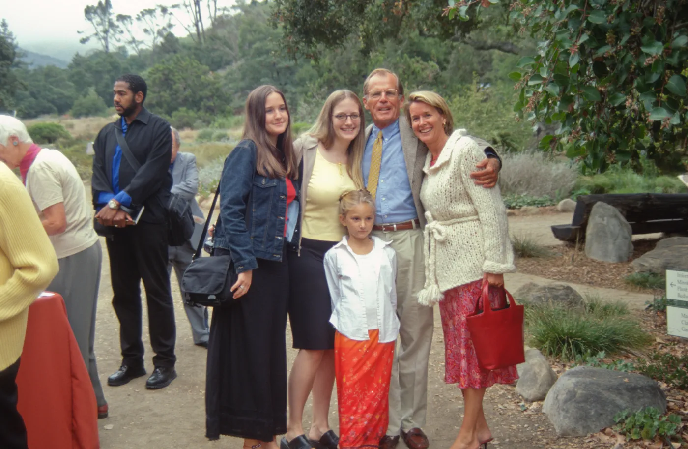 Guests at Tea House event in the Courtyard