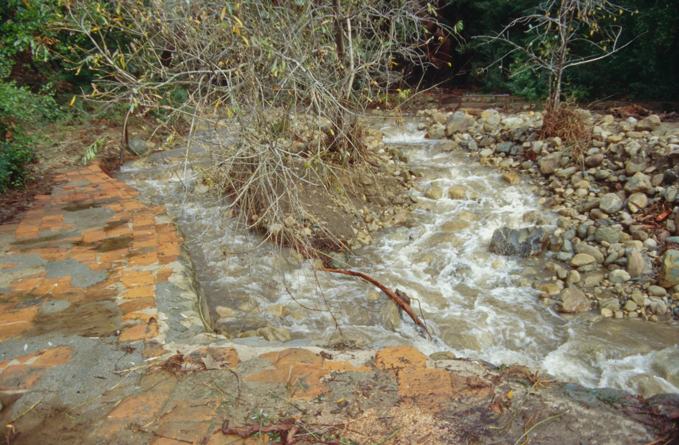 Mission Creek above Mission Dam