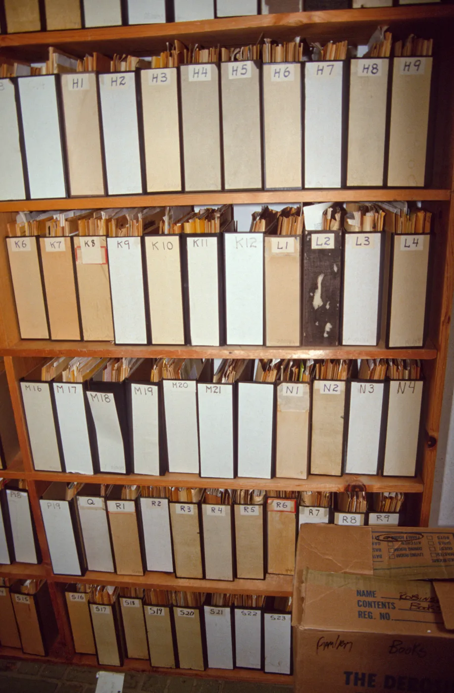 Office storage at SBBG