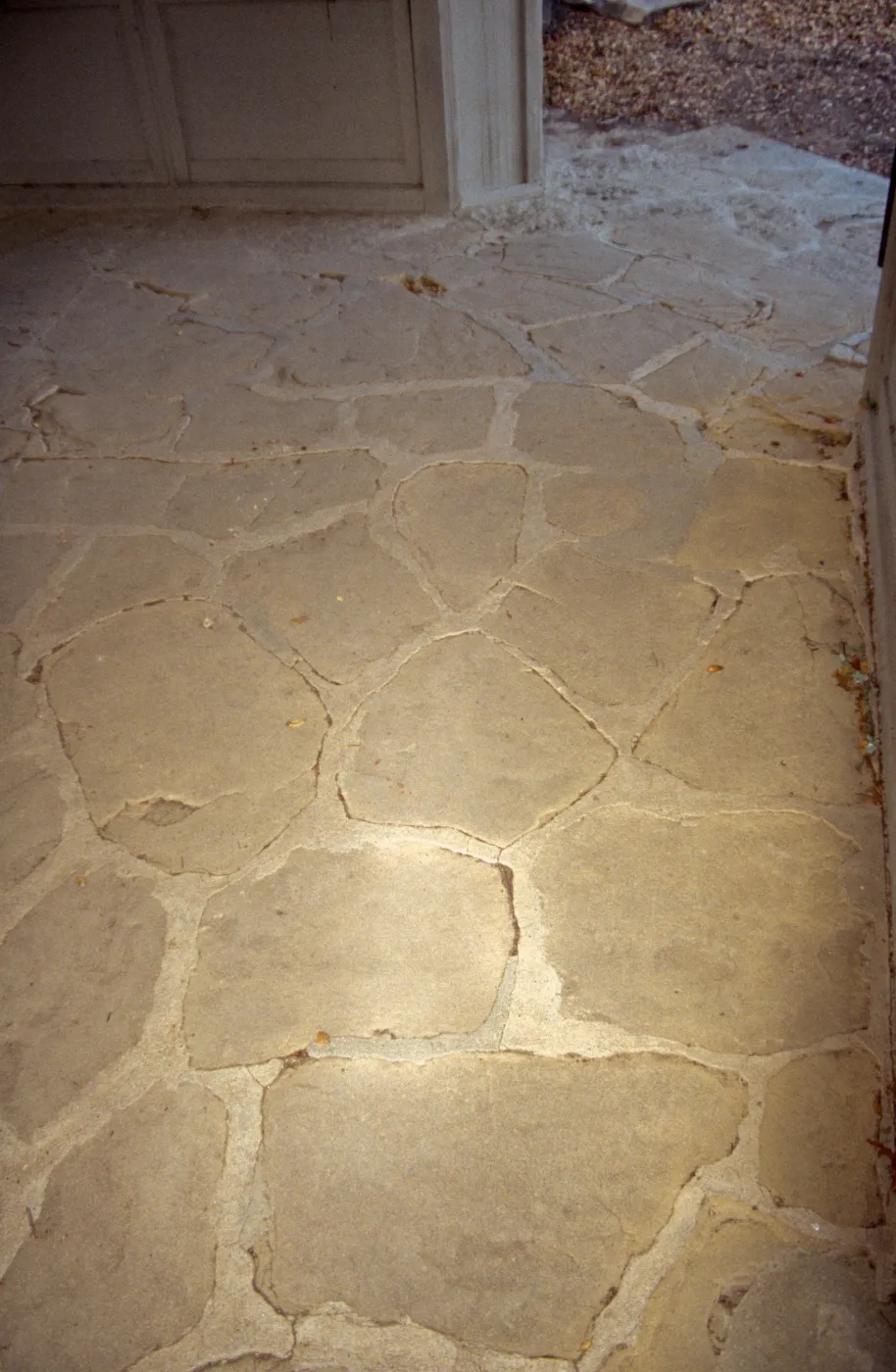 Stone floor in the Information Kiosk