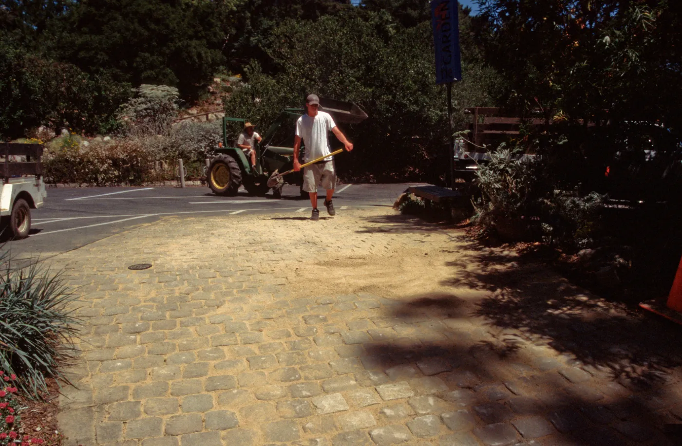 New pavered path at Garden Entrance