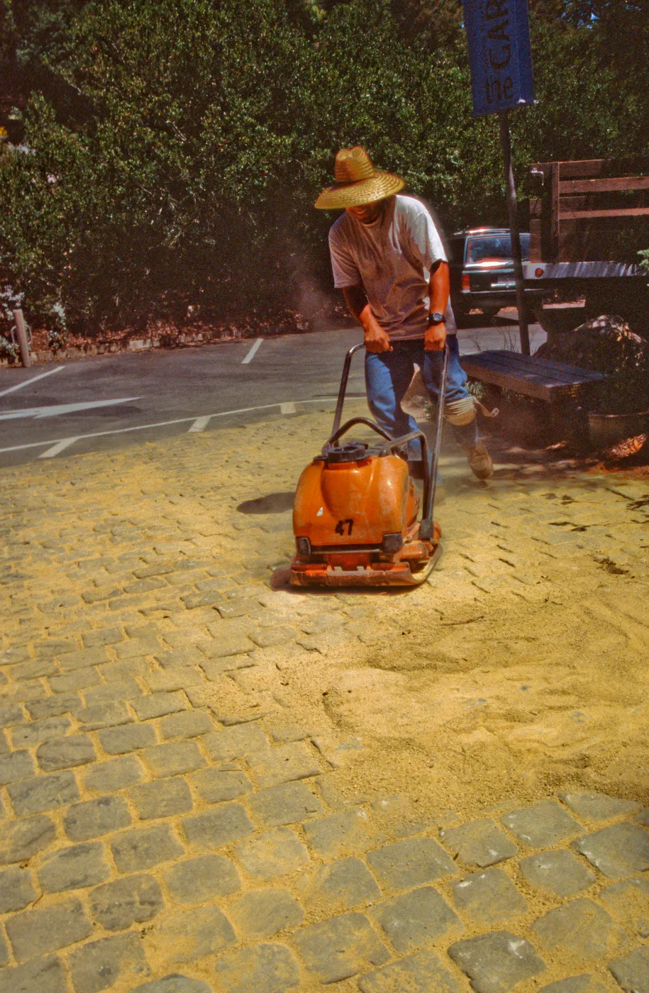 New pavered path at Garden Entrance