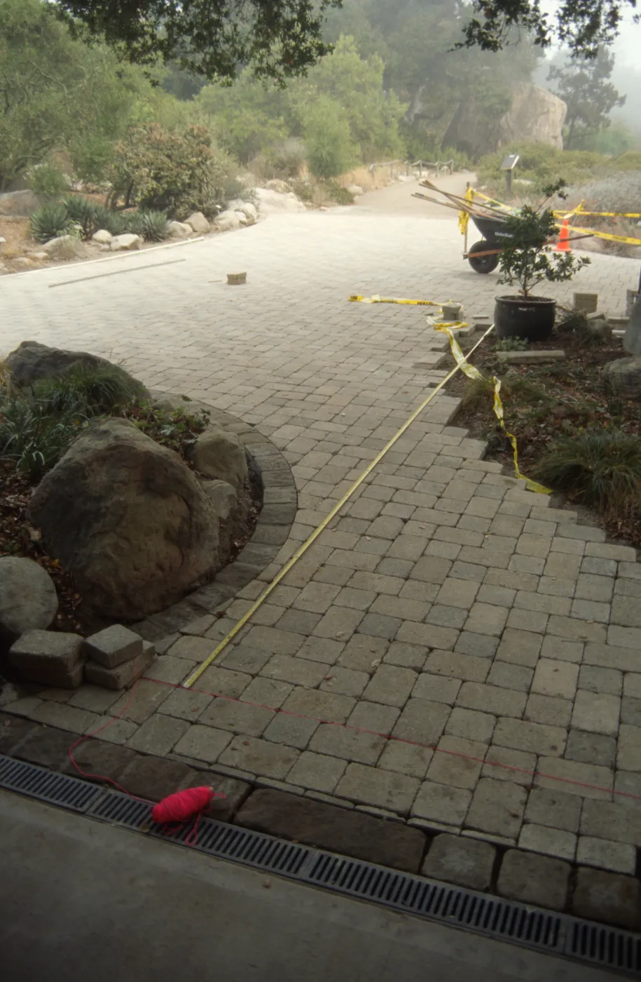 New pavered path at Garden Entrance