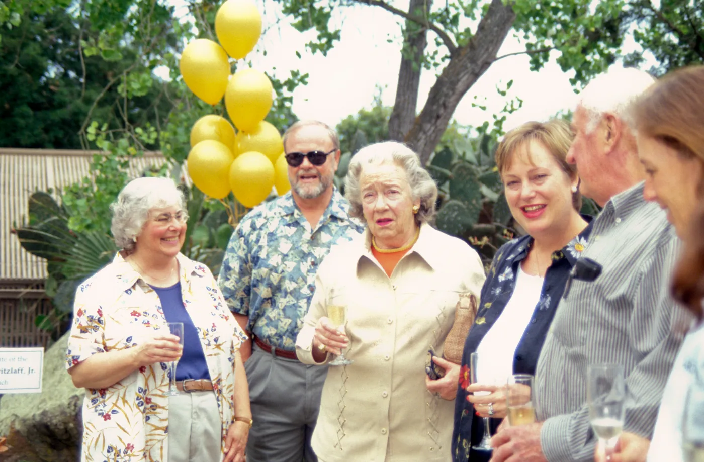 Dedication event, Desert Section, Pritzlaff Bench, 2000