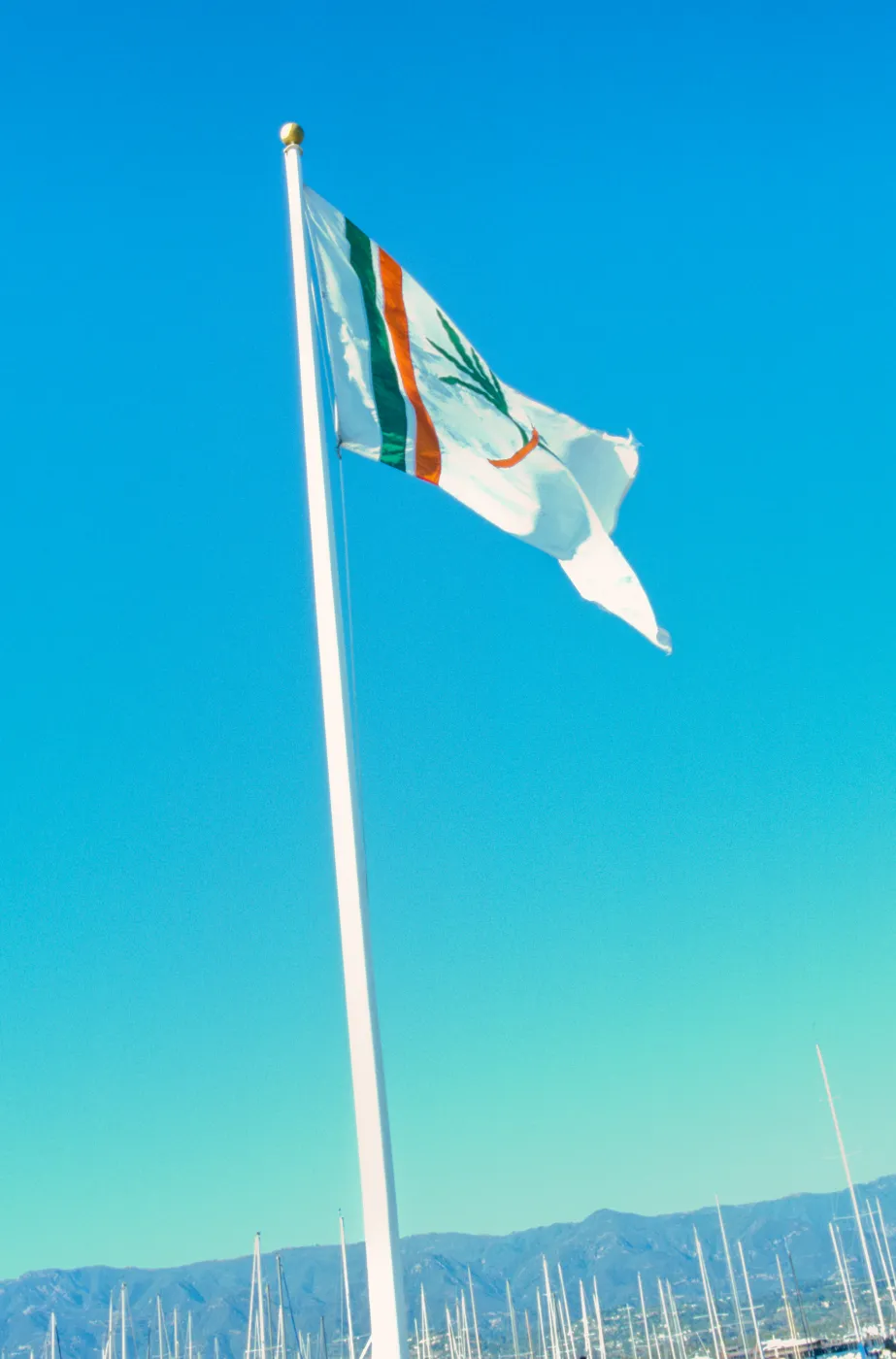 Garden Flag at SB Harbor Avenue of Flags