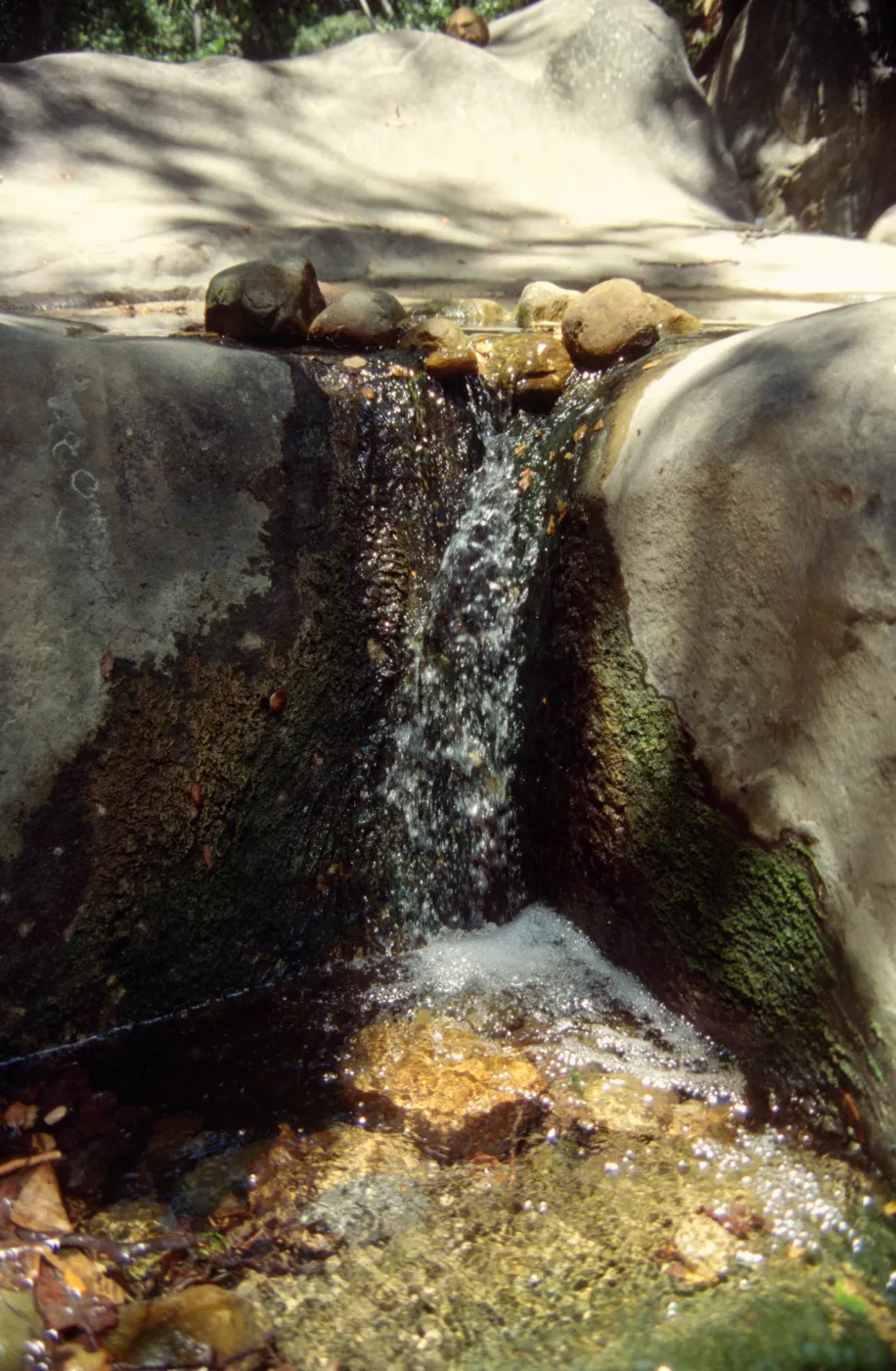 waterfall and pool, Mission Creek