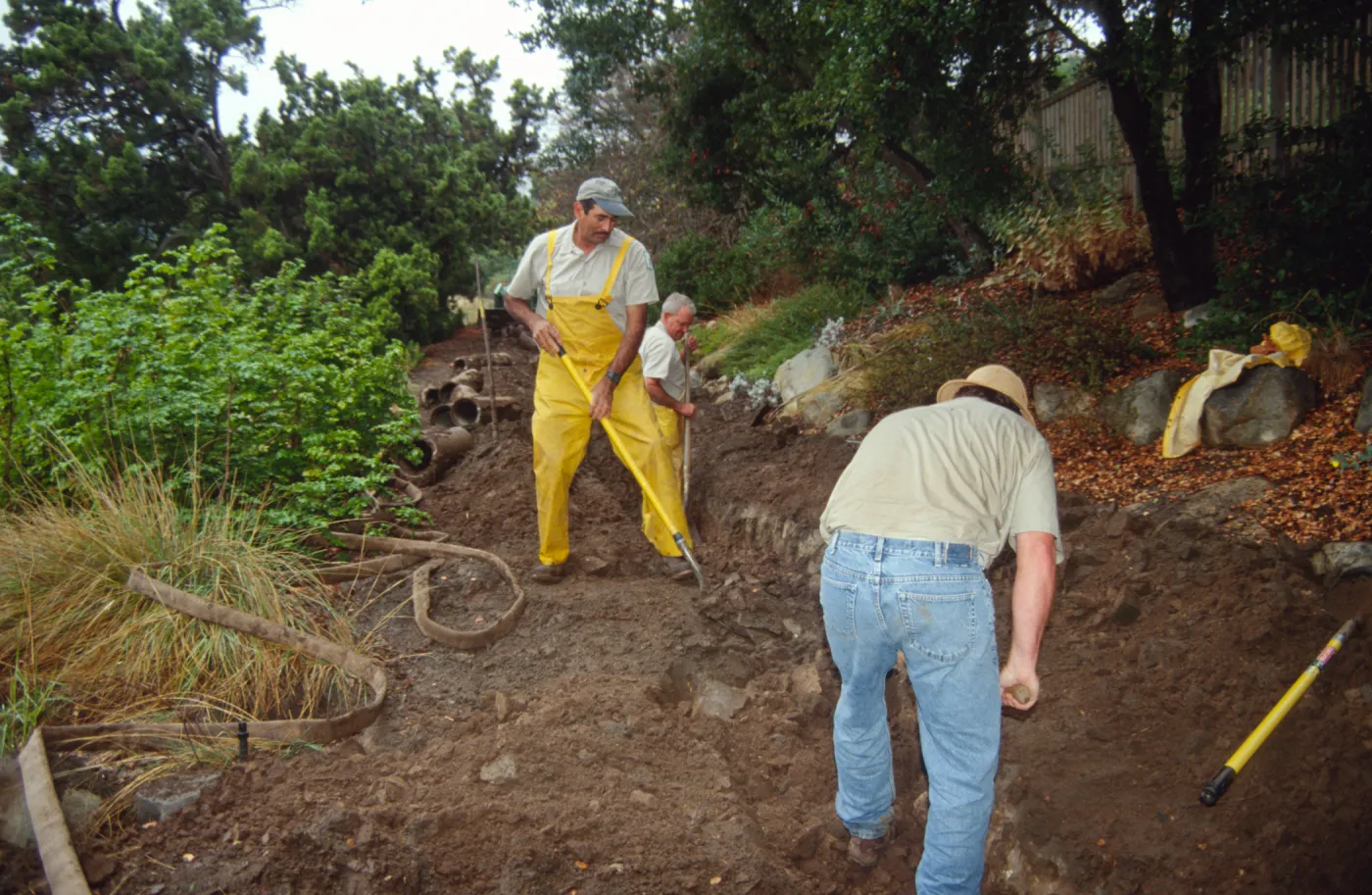 Broken water main in the Meadow