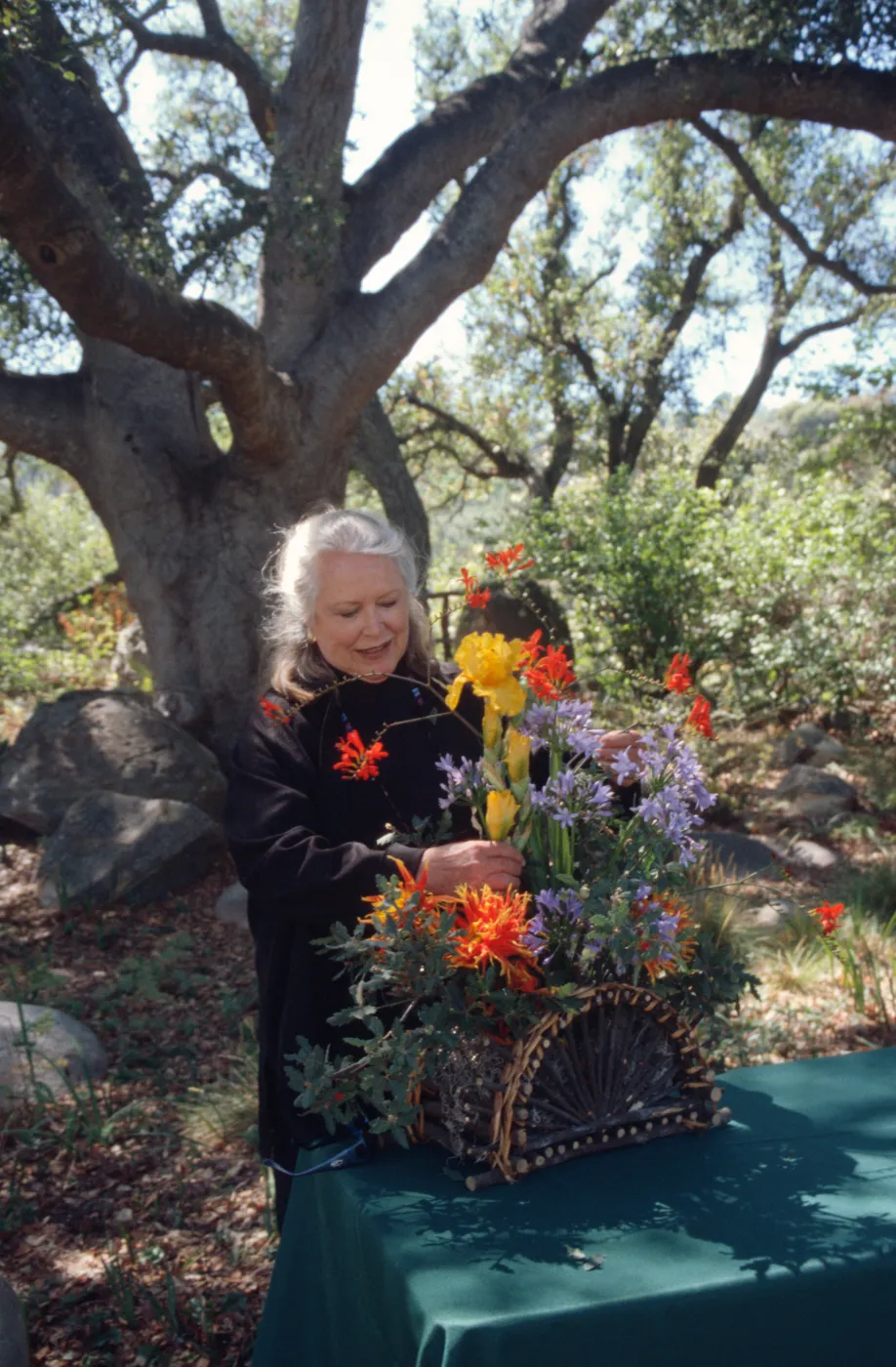 Nancy Byrne, floral arrangement, Garden Works Event