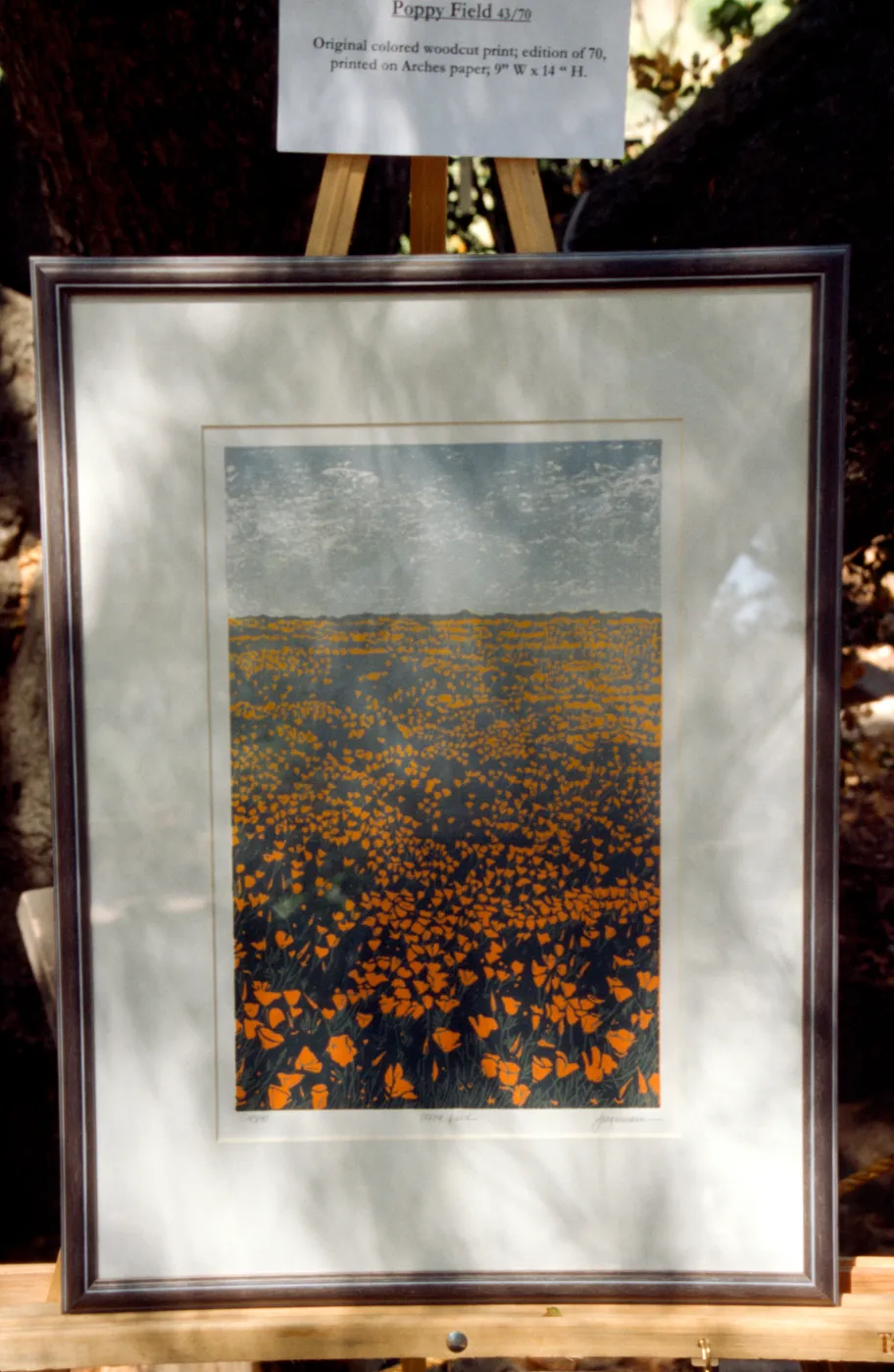 filed of poppies artwork, Garden Works Event