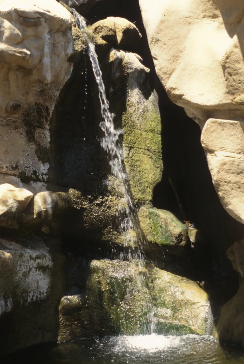 waterfall, Jolla Viejo Canyon, Santa Rosa Island