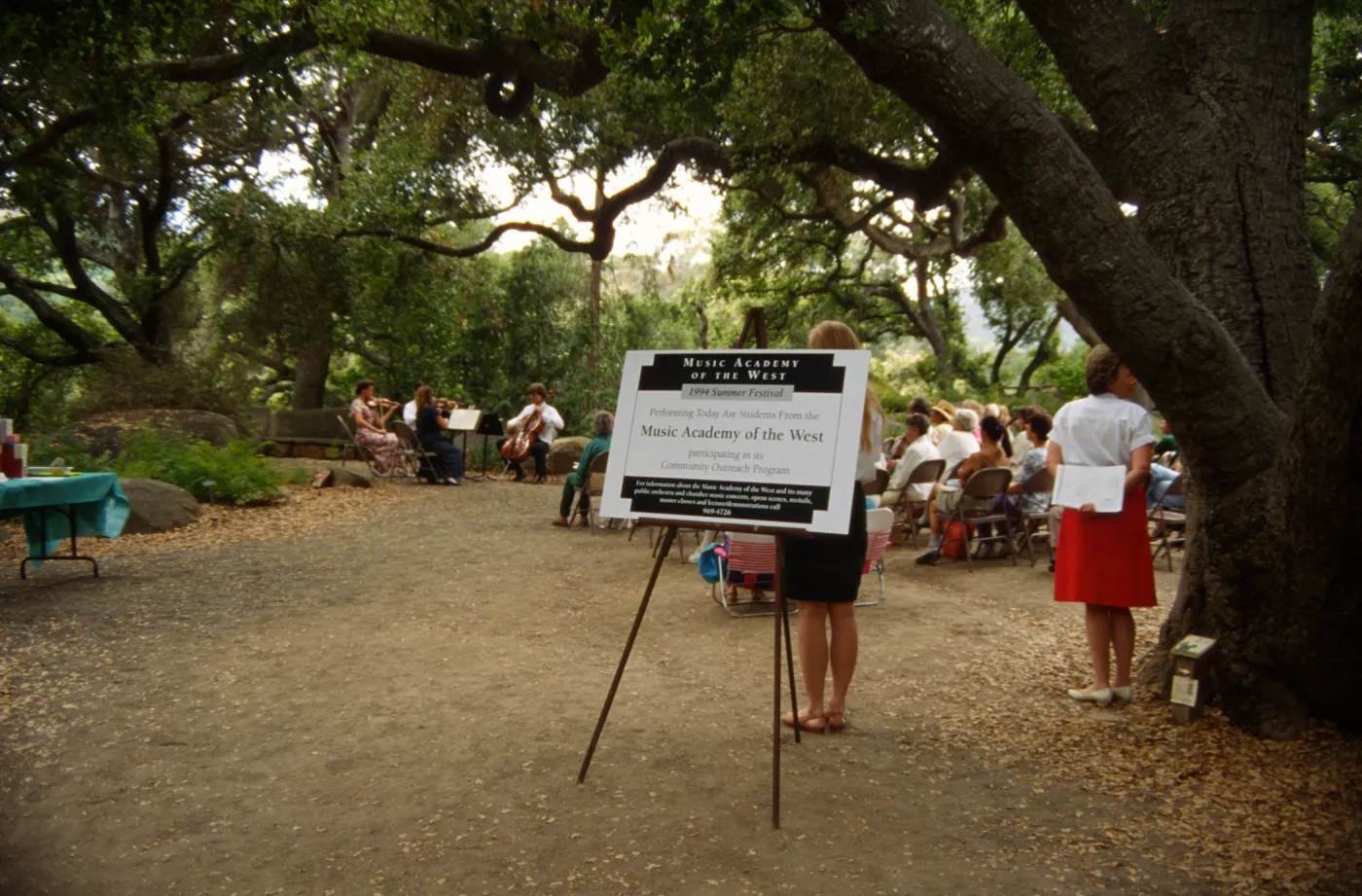 Music Academy of the West Concert, under the Meadow Oaks (Coastal Live Oak)