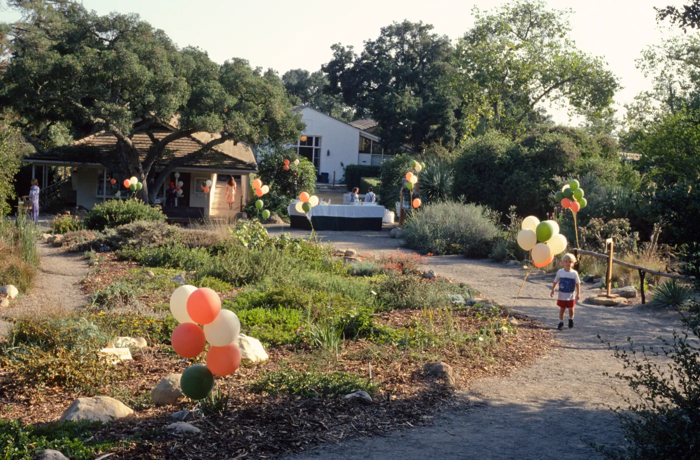 'Art Inspired in the Garden' fundraiser event, under the Meadow Oaks