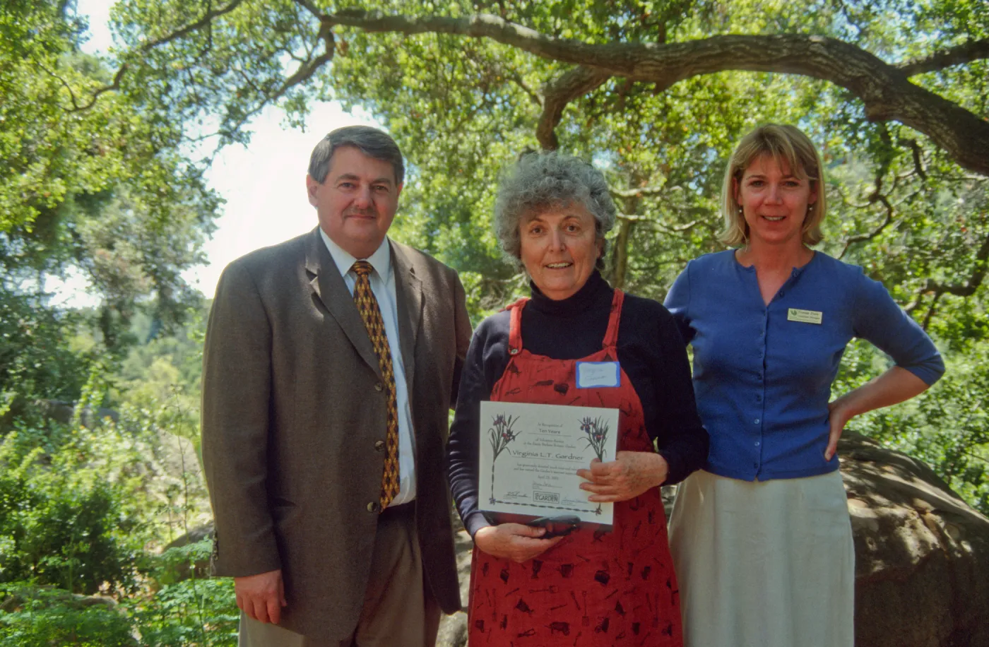 Volunteer Luncheon 2001, Virginia Gardner