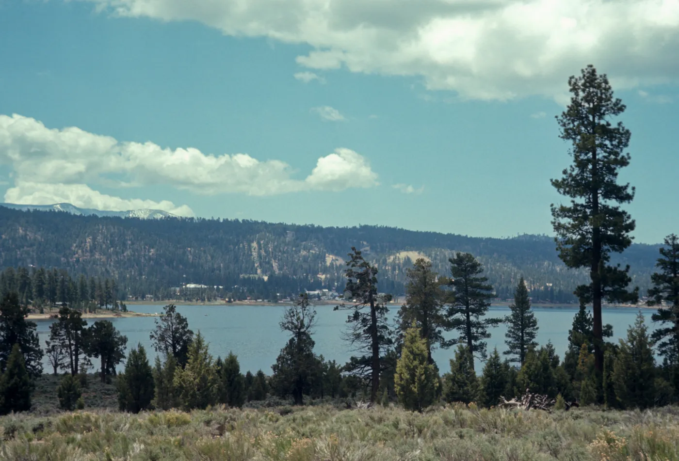 Big Bear Lake from east side, near Fawnskin, elevation 6,800 feet